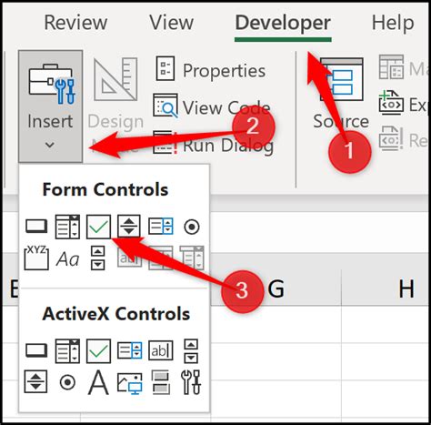 Step 1: In the Excel sheet, go to the “ Developer ” tab and select “ Insert ”. Click on the “ Checkbox ” image in the “ Form Controls ” section. (Refer to the below-mentioned image) Step 2: Click on the particular cell where you want to add the Checkbox. In this example, we want to add CheckBox in cell B2. Tip: If the checkbox ...